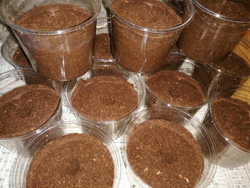 マットを詰め終わったところ